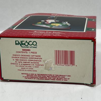 Enesco Christmas Tree Ornament BUMPER CAR SANTA new in box