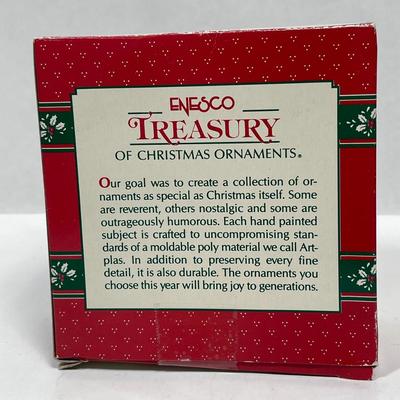 Enesco Christmas Tree Ornament BUMPER CAR SANTA new in box