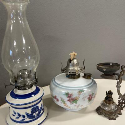 Vintage oil lamps