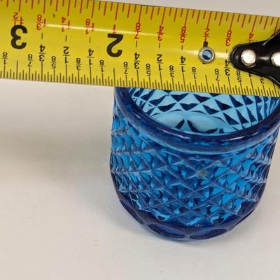 Vintage Cobalt Blue Candle Holders