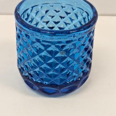 Vintage Cobalt Blue Candle Holders