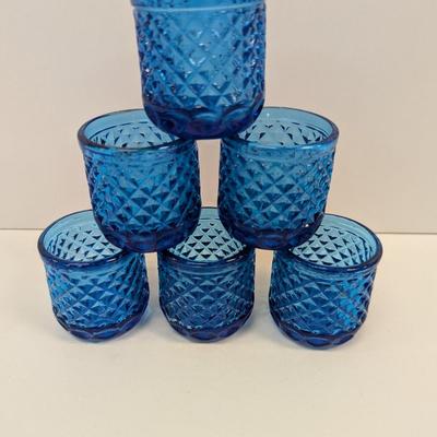 Vintage Cobalt Blue Candle Holders