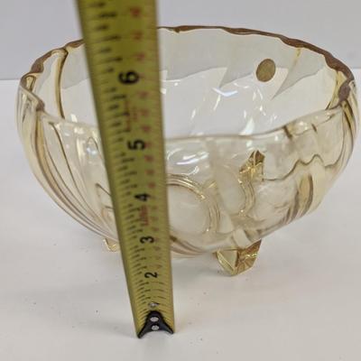 Vintage Heisey Twist Round Nasturtium Bowl