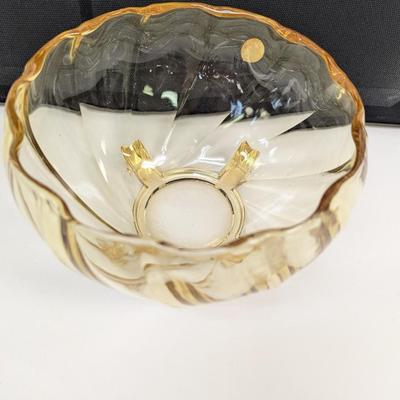 Vintage Heisey Twist Round Nasturtium Bowl