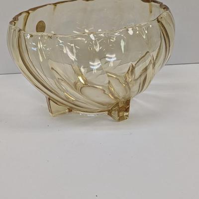 Vintage Heisey Twist Round Nasturtium Bowl