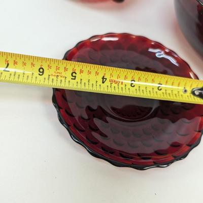 Vintage Red Candy & Trinket Dishes