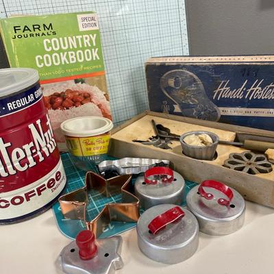 Handi Hostess kit, cookie cutters, cookbook