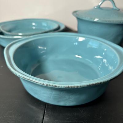 LOT 5L: Collection Of Pyrex, Corningware, Longaberger Pottery & More