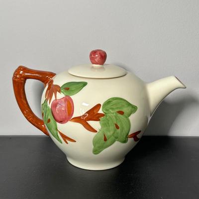 LOT 6K: Large Collection Of Franciscan Ware Apple Pattern Plates, Cups, Bowls & More