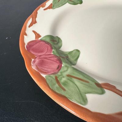 LOT 6K: Large Collection Of Franciscan Ware Apple Pattern Plates, Cups, Bowls & More