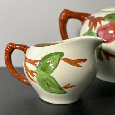 LOT 6K: Large Collection Of Franciscan Ware Apple Pattern Plates, Cups, Bowls & More