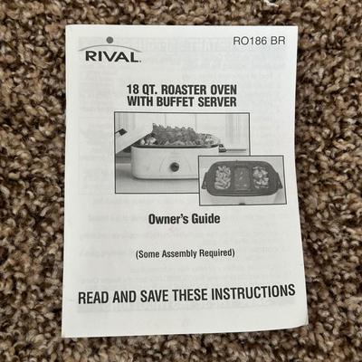 LOT 7K: Kitchen Appliances- Rival 18 qt Roaster Oven, Hamilton Beach Slow Cooker & More