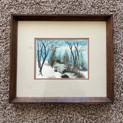 LOT 12L: 2 Watercolor Paintings by Angela Korn