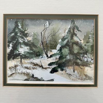 LOT 12L: 2 Watercolor Paintings by Angela Korn