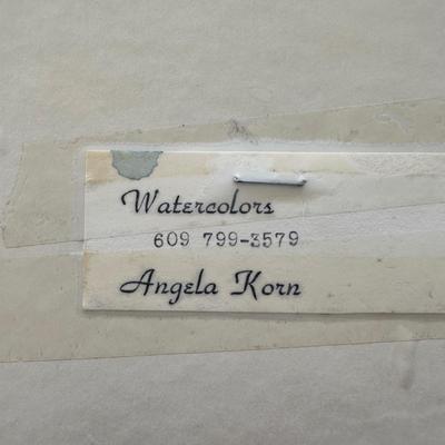 LOT 12L: 2 Watercolor Paintings by Angela Korn