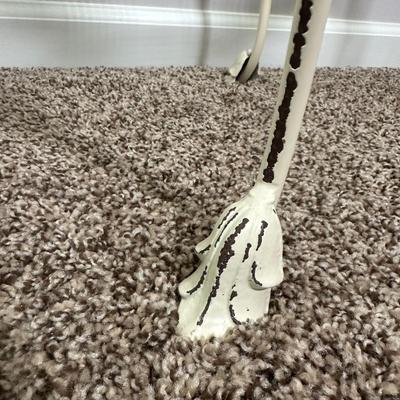 LOT 45L: Home Decor - 2 Table Lamps w/ Wrought Iron Plant Stand