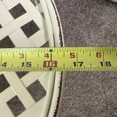 LOT 45L: Home Decor - 2 Table Lamps w/ Wrought Iron Plant Stand