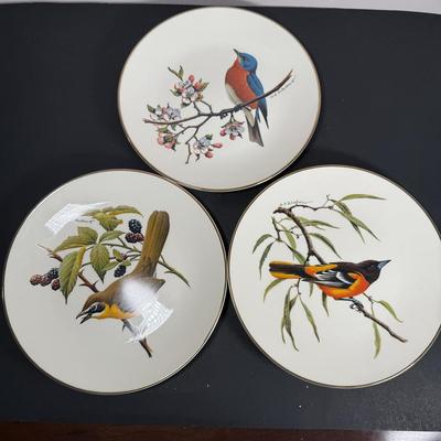 LOT 62D: Avon Bird Collection - Eggs w: Wooden Pedestals, Don Eckelberry Plates & Duck Figurines