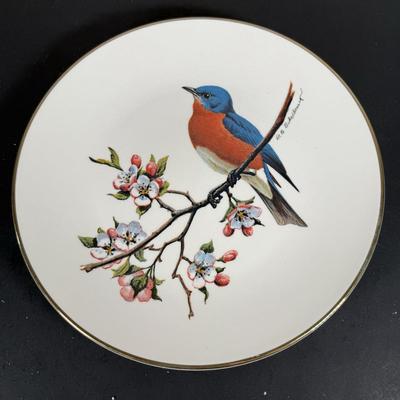 LOT 62D: Avon Bird Collection - Eggs w: Wooden Pedestals, Don Eckelberry Plates & Duck Figurines