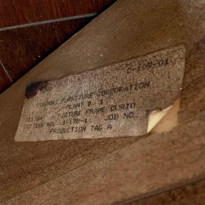 LOT 77 D: Pulaski Furniture Co. Picture Frame Curio Cabinet