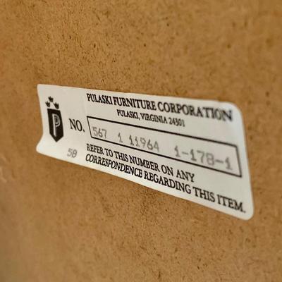 LOT 77 D: Pulaski Furniture Co. Picture Frame Curio Cabinet