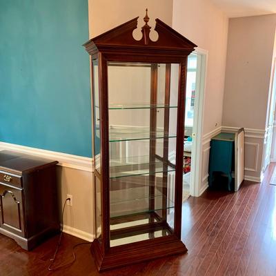 LOT 77 D: Pulaski Furniture Co. Picture Frame Curio Cabinet