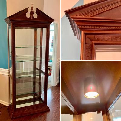 LOT 77 D: Pulaski Furniture Co. Picture Frame Curio Cabinet