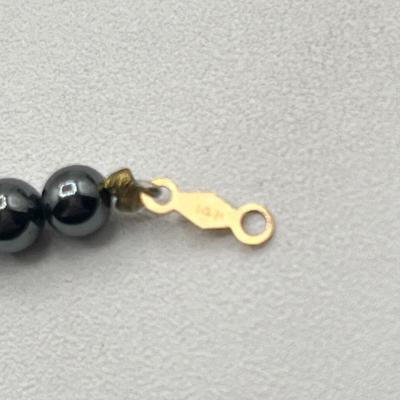 LOT 82J: Faux Cameo Choker, Hematite Necklaces and Bracelet