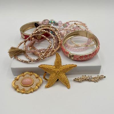 LOT 84J: Collection of Bracelets and Pins