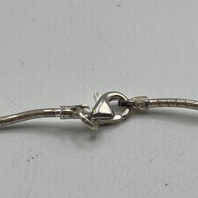 LOT 89J: Bird Fetish 7.5" Bracelet + Sterling Silver 16" Necklace