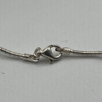 LOT 89J: Bird Fetish 7.5" Bracelet + Sterling Silver 16" Necklace