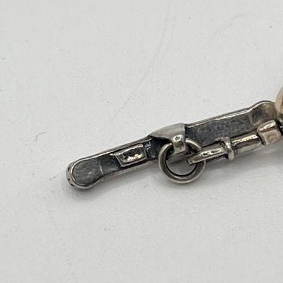 LOT 92J: Silpada Sterling Silver and Gold Filled Bali Bead Bracelet - 37.4 gtw