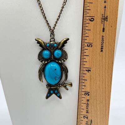 LOT 93J: Necklace, Bracelet and Earrings Set + Owl Pendant