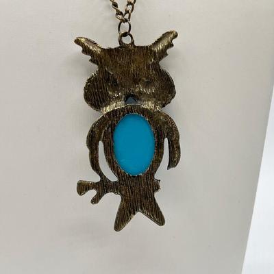 LOT 93J: Necklace, Bracelet and Earrings Set + Owl Pendant