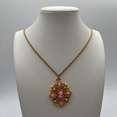 LOT 94J: Gold Tone Necklaces and More