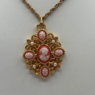 LOT 94J: Gold Tone Necklaces and More