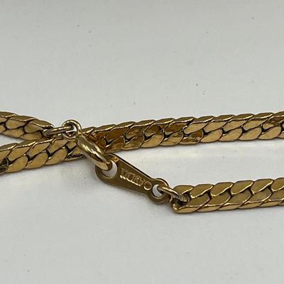 LOT 94J: Gold Tone Necklaces and More