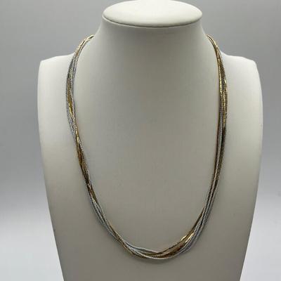 LOT 94J: Gold Tone Necklaces and More