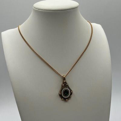 LOT 94J: Gold Tone Necklaces and More