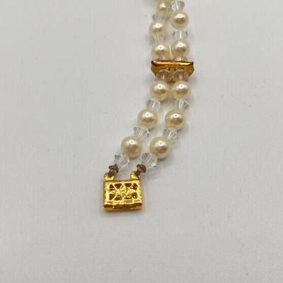 LOT 95J: Gold Tone Bracelets and Earrings