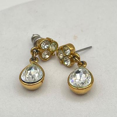 LOT 95J: Gold Tone Bracelets and Earrings