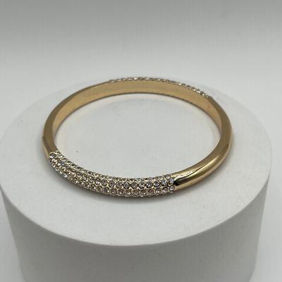 LOT 95J: Gold Tone Bracelets and Earrings