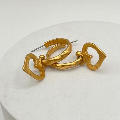 LOT 95J: Gold Tone Bracelets and Earrings