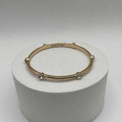 LOT 95J: Gold Tone Bracelets and Earrings