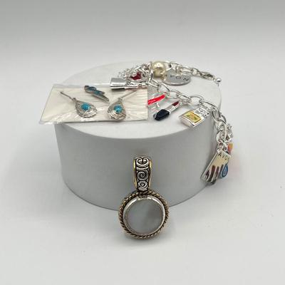 LOT 96J: Avon Jewelry Collection - Sterling Earrings and More