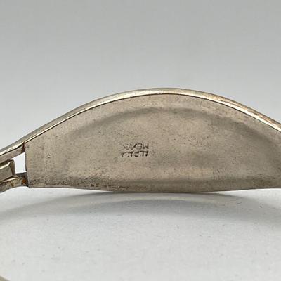 LOT 109J: Alpaca Mexico Silver Bracelet and Earrings