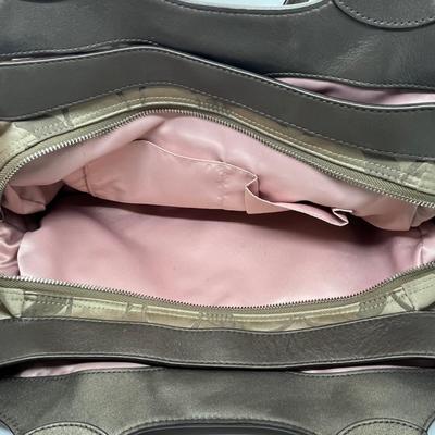 LOT 141: Vintage Brown with Pink Lining Coach Bag