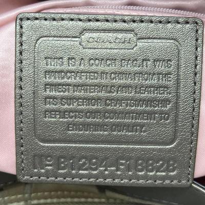 LOT 141: Vintage Brown with Pink Lining Coach Bag