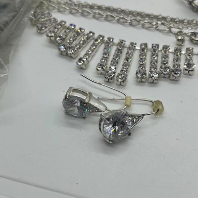 LOT 151J: Big Lot of Silver Tone Costume Jewelry