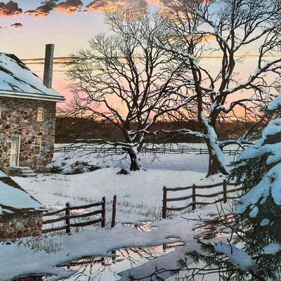 LOT 162L: Richard Bollinger Signed & Numbered Print “The Millers Lamp”